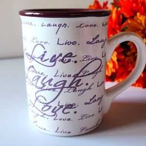 Gibson Home, Live, Laugh, Love Coffee/ Tea Mug.